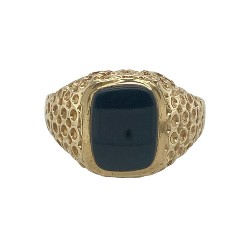 9ct Gold & Onyx Set Signet Ring