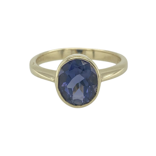 9ct Gold & Tanzanite Set Ring