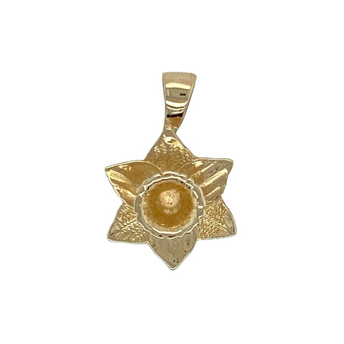9ct Gold Welsh Daffodil Pendant