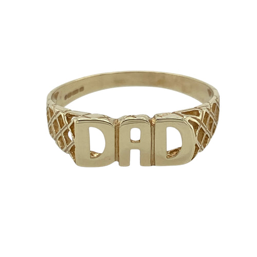 9ct Gold Dad Ring
