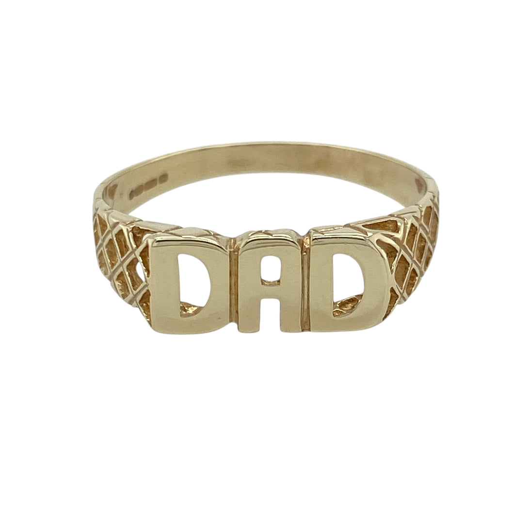 9ct Gold Dad Ring