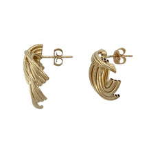 Load image into Gallery viewer, 9ct Gold Multi Strand Swirl Stud Earrings
