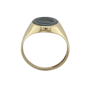 9ct Gold & Hematite Centurion Oval Signet Ring