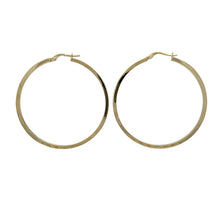 Load image into Gallery viewer, 9ct Gold Plain Large Hoop Creole Earrings
