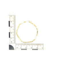 Load image into Gallery viewer, 9ct Gold Wave Hoop Creole Earrings
