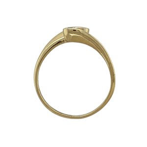 18ct Gold & Diamond Set Swirl Ring
