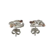 Load image into Gallery viewer, 925 Silver &amp; White Topaz Set Clogau Tree of Life Stud Earrings
