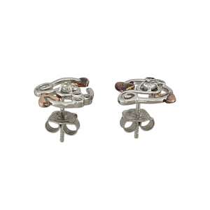 925 Silver & White Topaz Set Clogau Tree of Life Stud Earrings