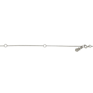 925 Silver & White Topaz Set Clogau Royalty Anniversary 18" - 22" Necklace