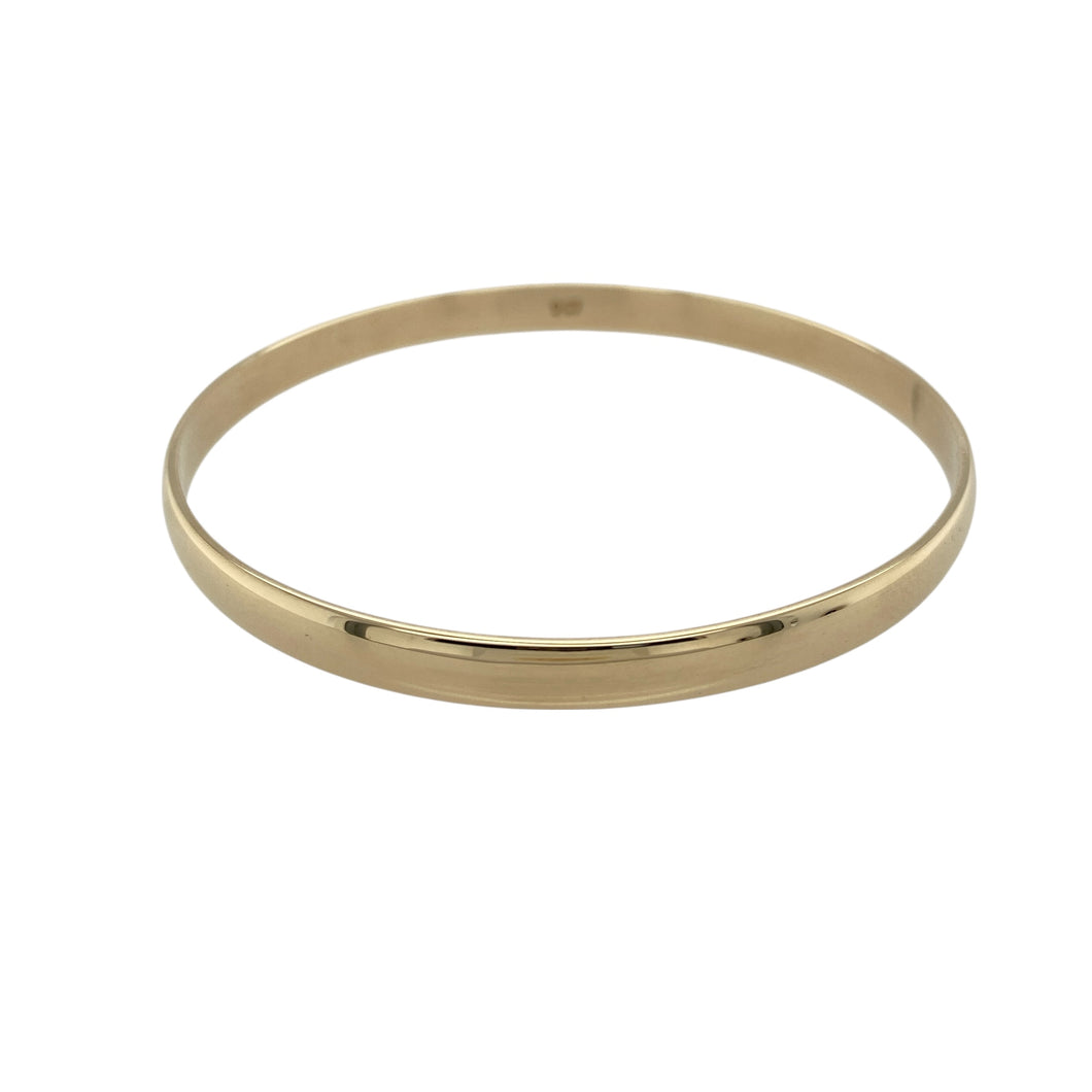 9ct Solid Plain Bangle