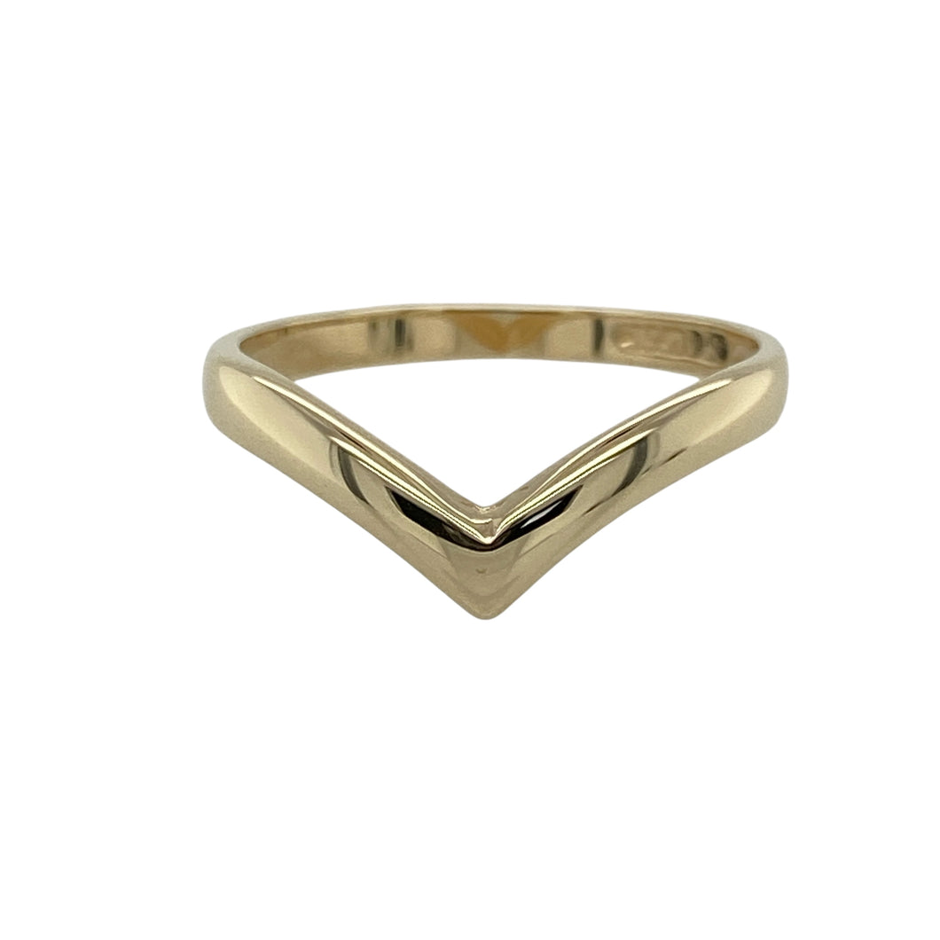 9ct Gold Wishbone Ring