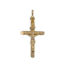 Load image into Gallery viewer, 9ct Gold Twist Crucifix Pendant
