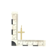 Load image into Gallery viewer, 9ct Gold Patterned Cross Pendant
