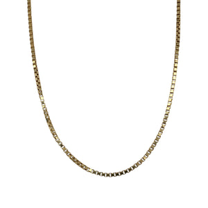 9ct Gold 16" Box Chain