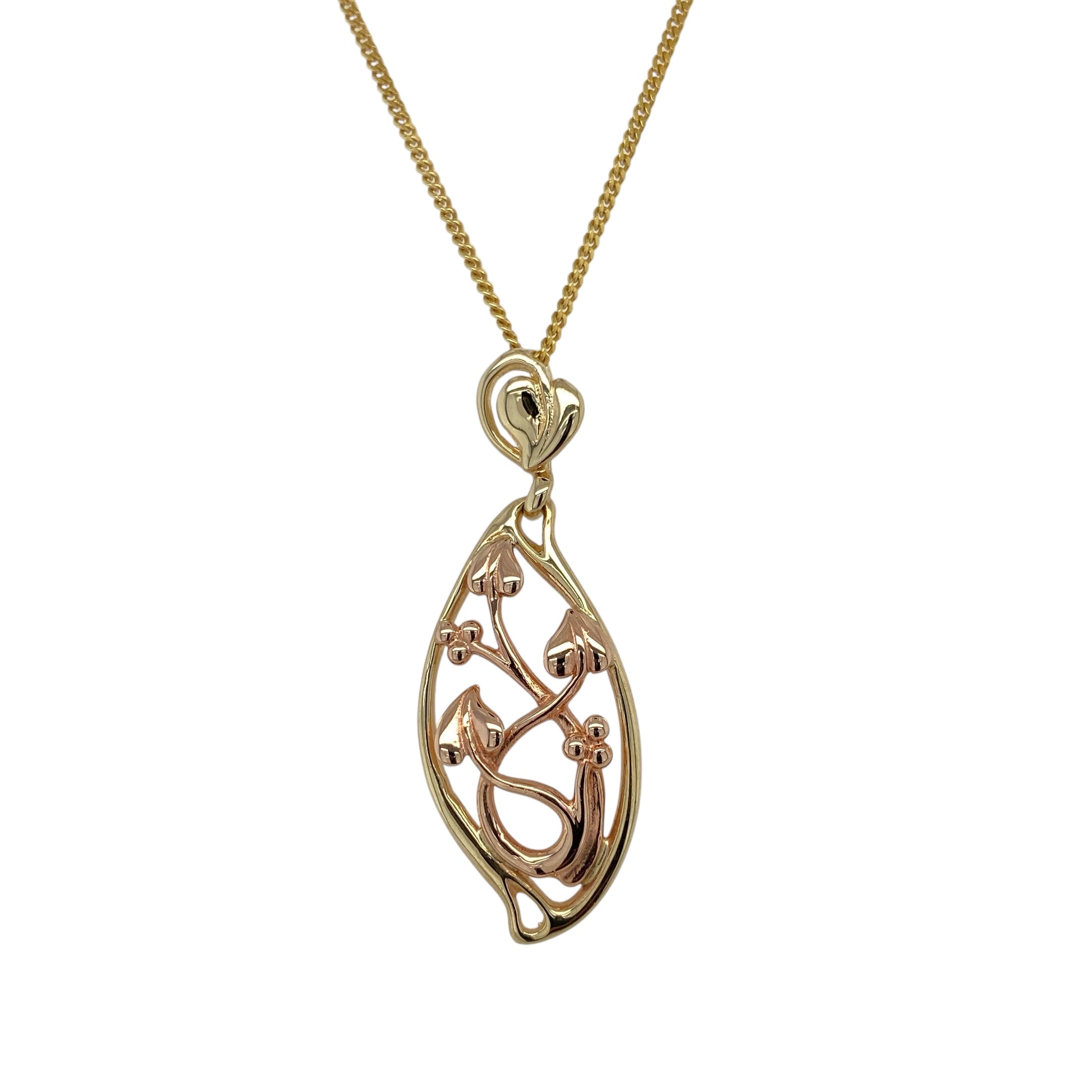 9ct Gold Clogau Tree of Life Oval 18" Necklace