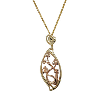 9ct Gold Clogau Tree of Life Oval 18" Necklace