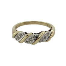 Load image into Gallery viewer, 9ct Gold &amp; Diamond Set Twist Band Ring

