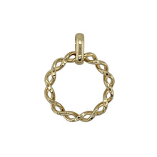 Load image into Gallery viewer, 9ct Gold Twisted Circle Pendant
