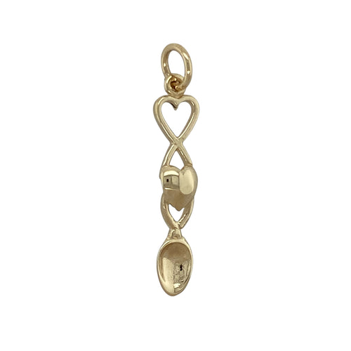 9ct Gold Heart Lovespoon Pendant