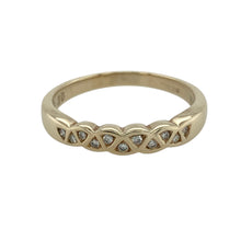 Load image into Gallery viewer, 9ct Gold &amp; Diamond Set Band Ring
