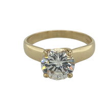 Load image into Gallery viewer, 9ct Gold &amp; Cubic Zirconia Set Solitaire Ring
