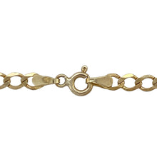 Load image into Gallery viewer, Bring classic style and versatile design to your collection with this pre-owned 9ct yellow gold curb chain, a timeless piece perfect for everyday wear or layering.

Design: The chain features traditional curb links measuring 4mm in width, offering a bold yet refined look.
Material: Made from 9-carat yellow gold, the polished finish gives the chain a warm glow with enduring appeal.
Detail: With its flat, interlocking links, the curb design sits comfortably while adding texture and shine.

