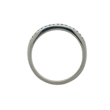 Load image into Gallery viewer, 9ct White Gold &amp; Diamond Set Two Row Band Ring
