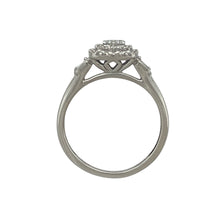 Load image into Gallery viewer, 9ct White Gold &amp; Diamond Set Cluster Halo Ring
