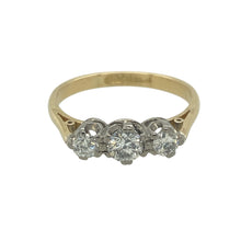 Load image into Gallery viewer, 18ct Gold &amp; Platinum Diamond Set Trilogy Ring
