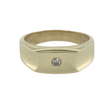 Load image into Gallery viewer, 9ct Gold &amp; Diamond Set Signet Ring
