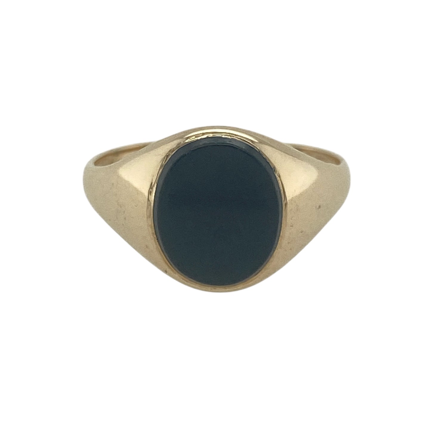 9ct Gold & Onyx Set Oval Signet Ring