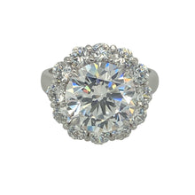 Load image into Gallery viewer, 9ct White Gold &amp; Cubic Zirconia Set Large Cluster Ring
