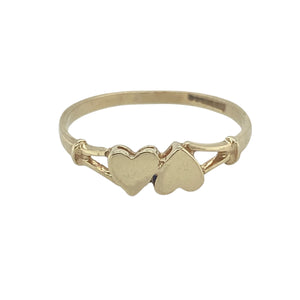 9ct Gold Double Heart Ring