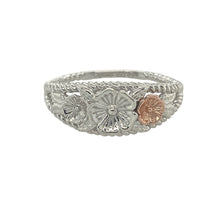 Load image into Gallery viewer, 925 Silver Clogau Flower Blossom Band Ring
