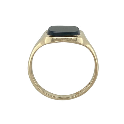 9ct Gold & Onyx Square Signet Ring