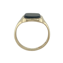 Load image into Gallery viewer, 9ct Gold &amp; Onyx Square Signet Ring
