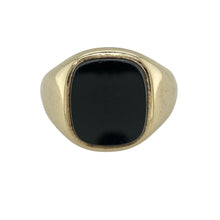Load image into Gallery viewer, 9ct Gold &amp; Onyx Set Signet Ring
