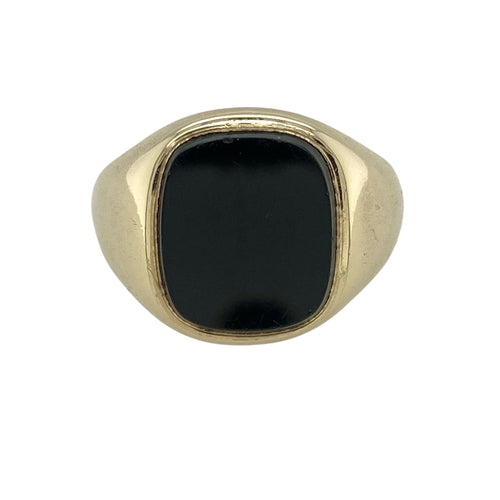9ct Gold & Onyx Set Signet Ring