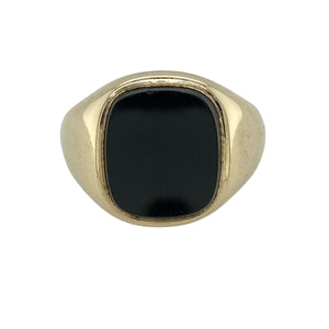 9ct Gold & Onyx Set Signet Ring