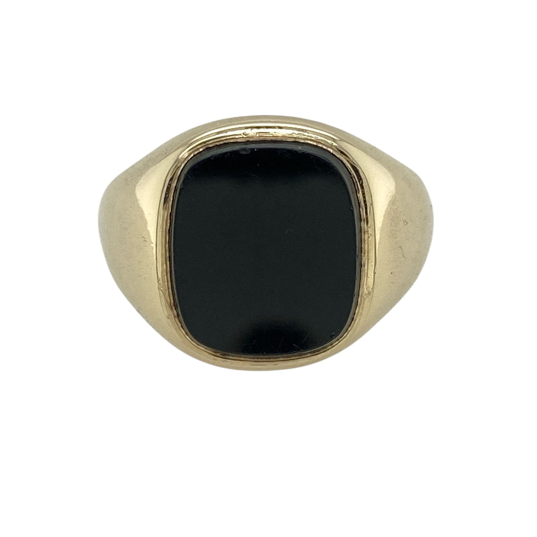 9ct Gold & Onyx Set Signet Ring