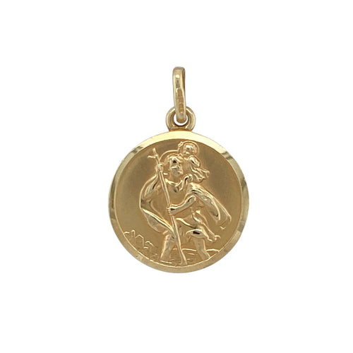 9ct Gold St Christopher Pendant