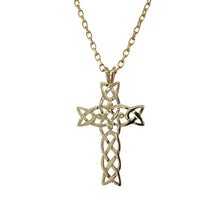 Load image into Gallery viewer, 9ct Gold Celtic Style Cross 18&quot; Necklace
