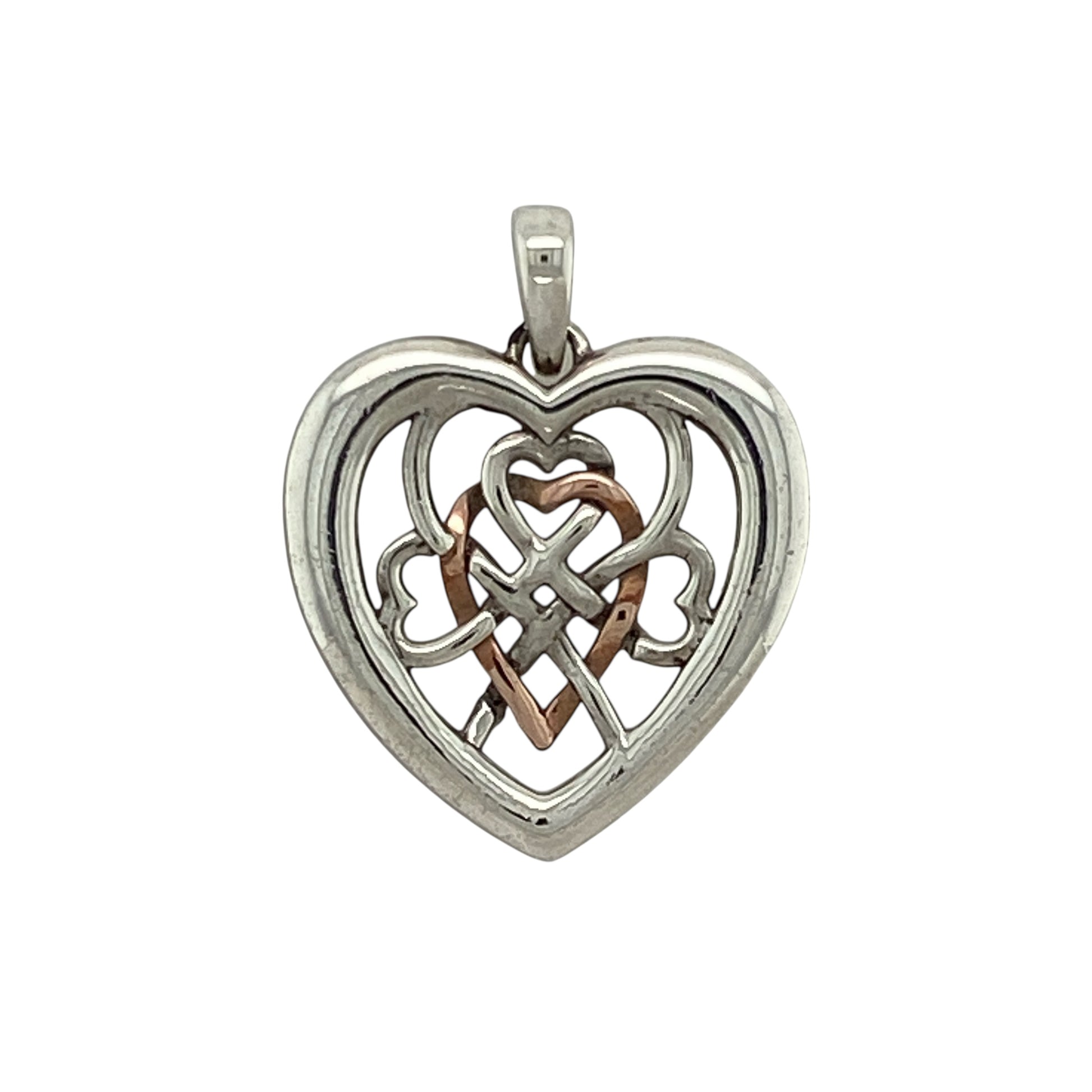 925 Silver Clogau Royalty Heart Pendant