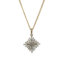 Load image into Gallery viewer, 9ct Gold &amp; Diamond Set Cluster 20&quot; Necklace
