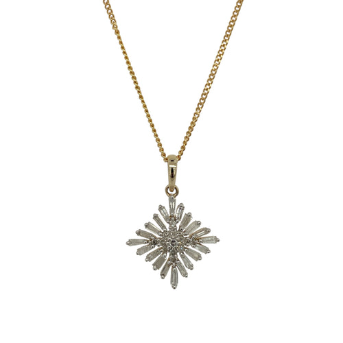 9ct Gold & Diamond Set Cluster 20