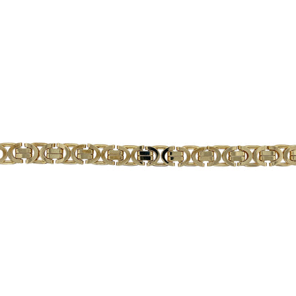 9ct Gold 8" Byzantine Style Bracelet