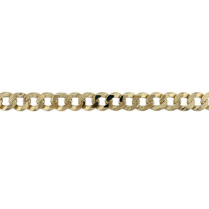 9ct Gold 8.5" Curb Bracelet