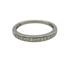 Load image into Gallery viewer, 9ct White Gold &amp; Diamond Set Band Ring
