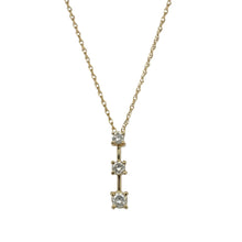 Load image into Gallery viewer, 14ct Gold &amp; Diamond Set Bar 18&quot; Necklace
