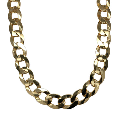 New 9ct Solid Gold 20" Curb Chain 30 grams